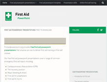 Tablet Screenshot of firstaidpowerpoint.org